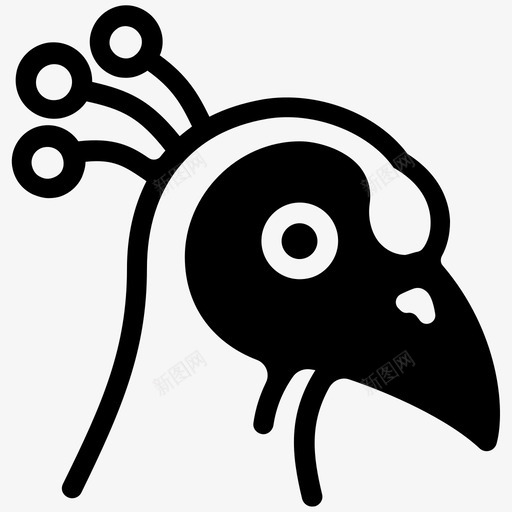 孔雀脸印度孔雀孔雀图标svg_新图网 https://ixintu.com 印度孔雀 孔雀 孔雀脸