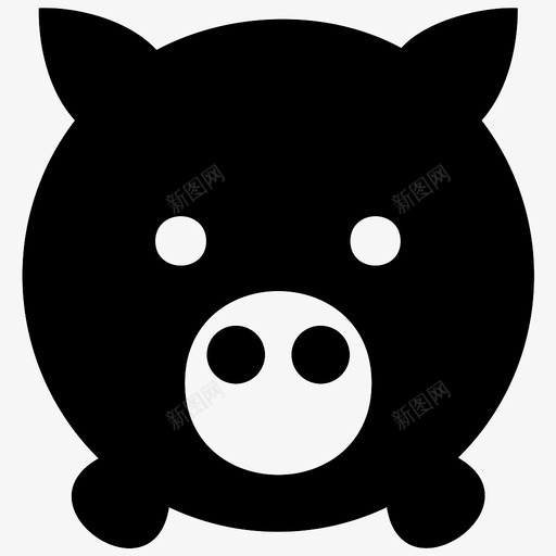 猪动物牲畜图标svg_新图网 https://ixintu.com 动物 牲畜 猪 猪肉