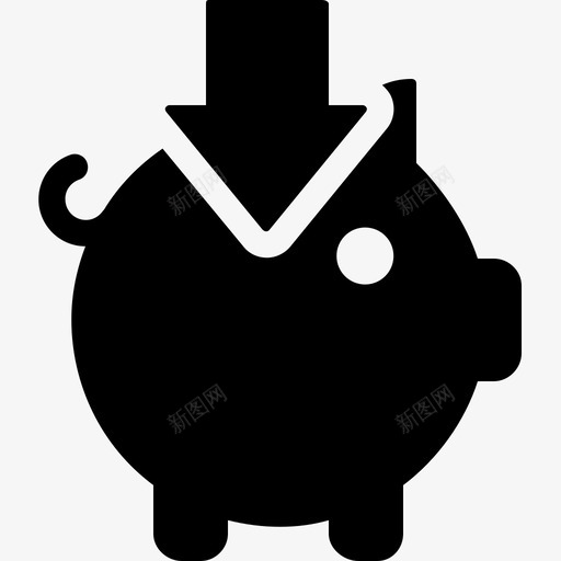 储蓄罐箭头金融图标svg_新图网 https://ixintu.com 储蓄罐 电子商务稳健响应 箭头 金融