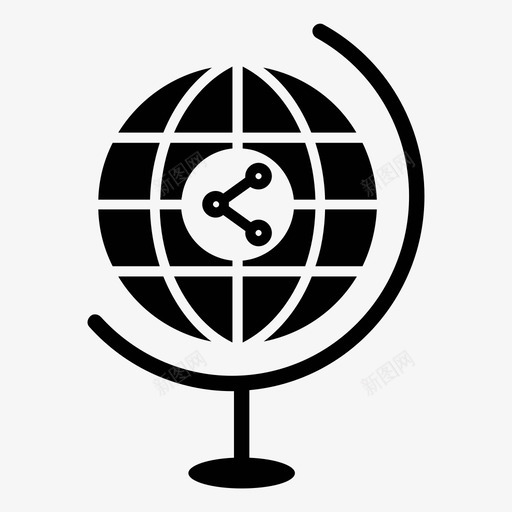 全球分销全球网络全球共享图标svg_新图网 https://ixintu.com 全球共享 全球分销 全球网络