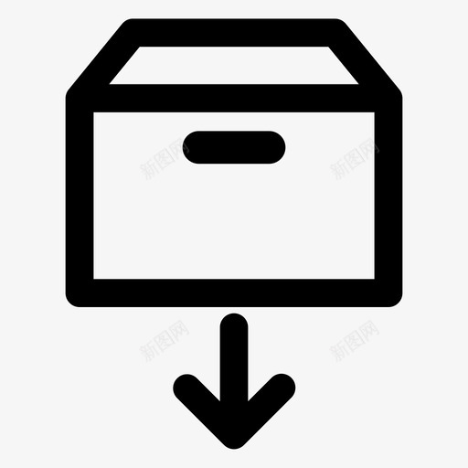 卸载包装包装箱发送图标svg_新图网 https://ixintu.com 上传 产品推广 包装箱 卸载包装 发送 运输