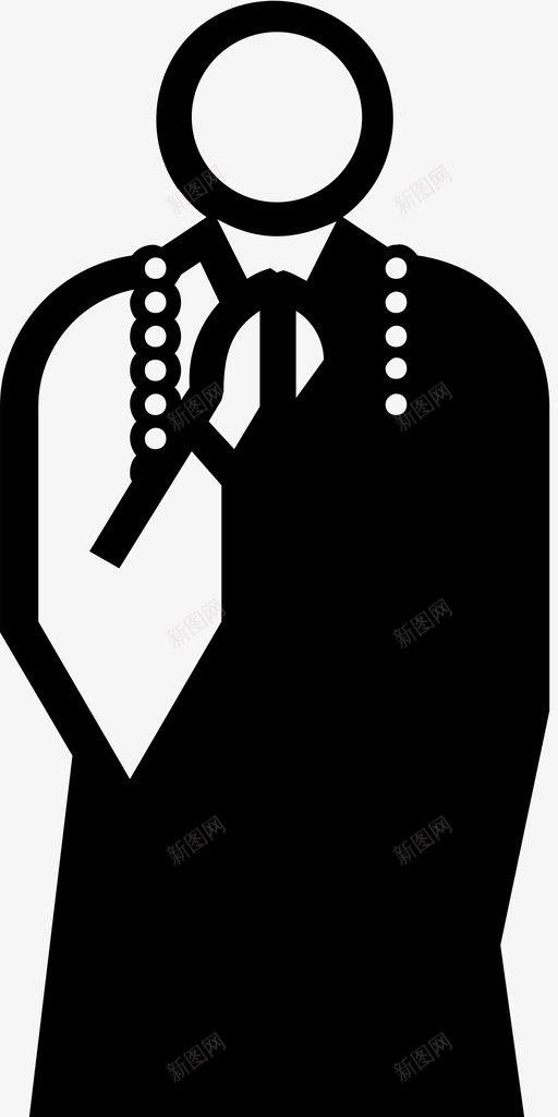 和尚乔布斯的服装图标svg_新图网 https://ixintu.com 乔布斯的服装 和尚
