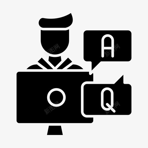 在线支持通信联系图标svg_新图网 https://ixintu.com 信号 在线支持 技术 联系 通信