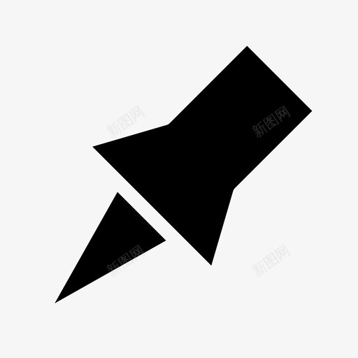 图钉注意重要信息图标svg_新图网 https://ixintu.com 图钉 注意 网页用户界面 重要信息