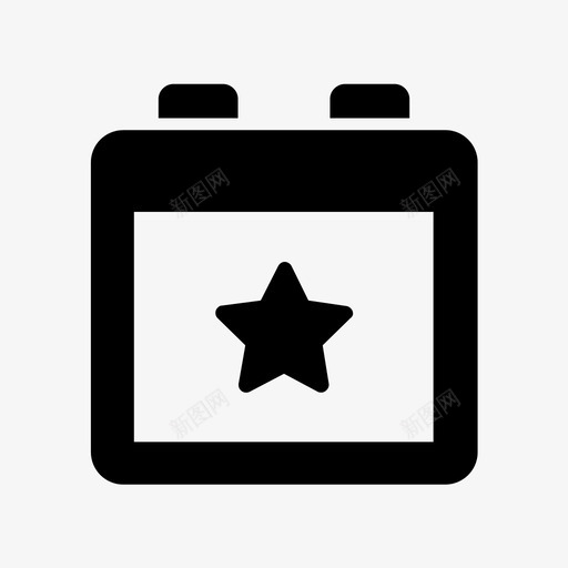 事件日历随机模具图标svg_新图网 https://ixintu.com 事件 日历 随机模具