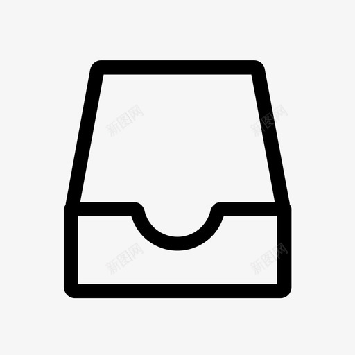 抽屉档案家具图标svg_新图网 https://ixintu.com 办公室 家具 抽屉 材料 档案