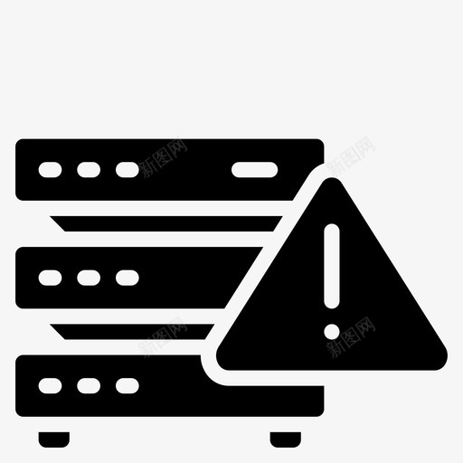 网络警告数据安全图标svg_新图网 https://ixintu.com 安全 数据 数据安全 网络警告