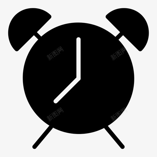 闹钟方块时间和日期图标svg_新图网 https://ixintu.com 手表 方块 时间和日期 时间工具 闹钟