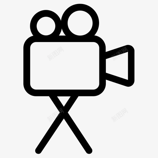 摄像机电影电影制作者图标svg_新图网 https://ixintu.com 剧院 摄像机 电影 电影制作者 视频