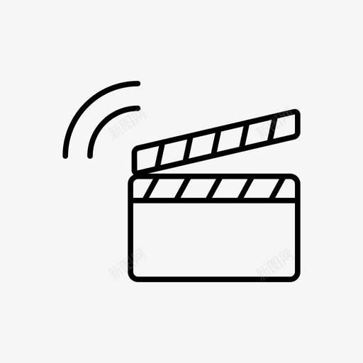 隔板电影院导演图标svg_新图网 https://ixintu.com 导演 放映 电影 电影院 隔板
