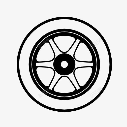 车轮汽车轮胎定制图标svg_新图网 https://ixintu.com 定制 汽车轮胎 汽车轮辋 赛车 车轮 轮毂盖 轮辋