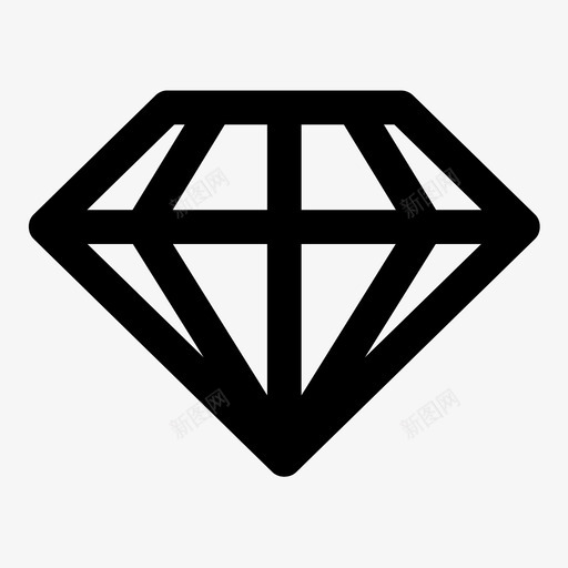 宝石钻石红宝石图标svg_新图网 https://ixintu.com 宝石 必要的大胆 红宝石 钻石