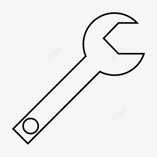 扳手配置修理图标svg_新图网 https://ixintu.com 修理 扳手 维修 配置