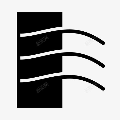 空气质量器具微风图标svg_新图网 https://ixintu.com 冷却器 器具 家用 微风 新鲜空气 空气质量