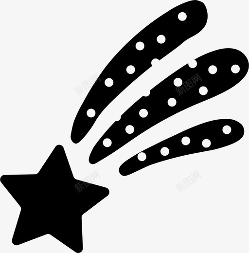 流星彗星幸运图标svg_新图网 https://ixintu.com 幸运 幸运符 彗星 愿望 流星