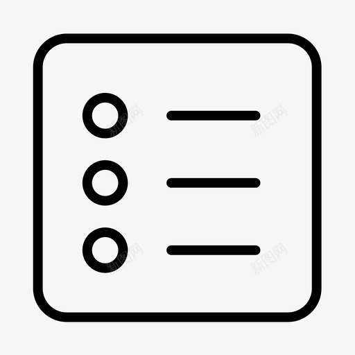 线描-列表二svg_新图网 https://ixintu.com 线描-列表二 64