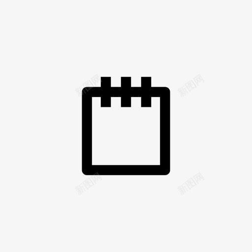 日日历约会记事本图标svg_新图网 https://ixintu.com 周 嵌套6 日日历 约会 计划 记事本