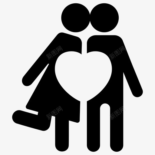 夫妻新郎爱情图标svg_新图网 https://ixintu.com 夫妻 情人节 新郎 爱情 配偶