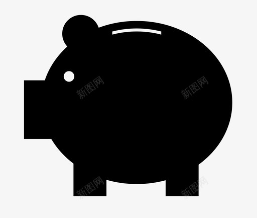 存钱罐储蓄银行和金融图标svg_新图网 https://ixintu.com 储蓄 存钱罐 银行和金融