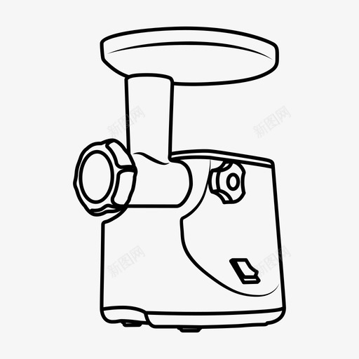绞肉机家用电器图标svg_新图网 https://ixintu.com 家用电器 绞肉机