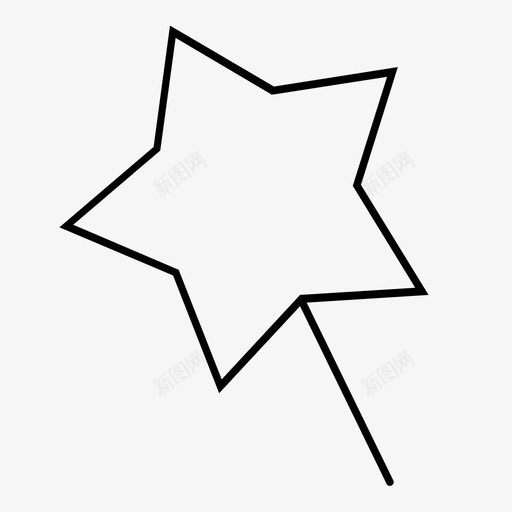 魔杖仙女星星图标svg_新图网 https://ixintu.com 仙女 愿望 星星 魔杖