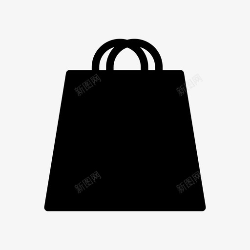 购物袋纸纸袋图标svg_新图网 https://ixintu.com 纸 纸袋 购物袋