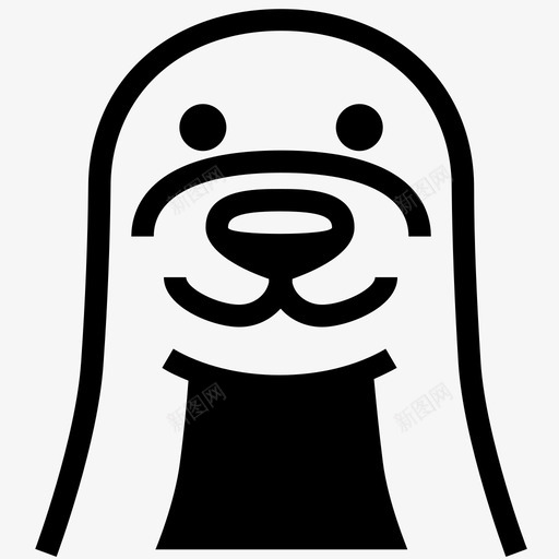 海狮脸耳海豹毛皮海豹图标svg_新图网 https://ixintu.com 毛皮海豹 海狮 海狮脸 耳海豹 蜥蜴科