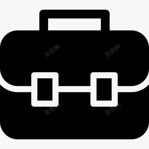 手提公文包学生用品图标svg_新图网 https://ixintu.com 学生用品 手提公文包