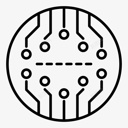 抽象板电路电子图标svg_新图网 https://ixintu.com 处理器 技术 抽象板 电子 电路