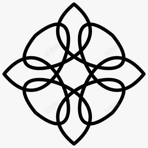 图案漂亮花图标svg_新图网 https://ixintu.com 图案 漂亮 花 花薄