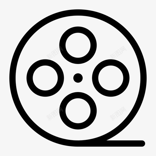 电影卷电影院媒体图标svg_新图网 https://ixintu.com 媒体 电影卷 电影院 视频 音频视频