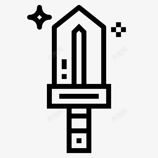 剑古董战斗图标svg_新图网 https://ixintu.com 剑 古董 战斗 武器 玩具