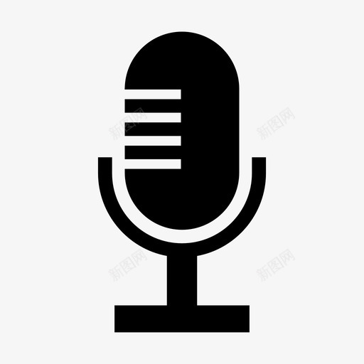 麦克风噪音录音机图标svg_新图网 https://ixintu.com 噪音 声音 录音 录音机 麦克风 麦克风歌手
