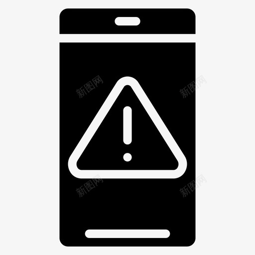 电话警告数据安全图标svg_新图网 https://ixintu.com 安全 数据 数据安全可靠 电话警告