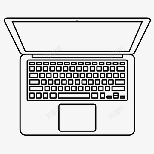 macbookair苹果电脑图标svg_新图网 https://ixintu.com macbookair 电脑 笔记本电脑 苹果 苹果设备