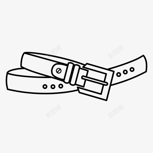 皮带配件皮带扣图标svg_新图网 https://ixintu.com 皮带 皮带扣 裤子皮带 配件