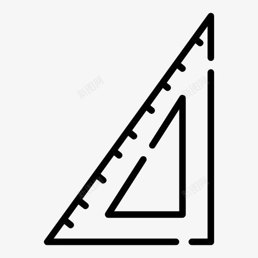 套方教育设备图标svg_新图网 https://ixintu.com 套方 尺 教育 教育线 设备 量具