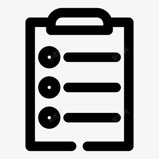 清单剪贴板信息图标svg_新图网 https://ixintu.com 信息 剪贴板 基本间隙粗体 注释 清单