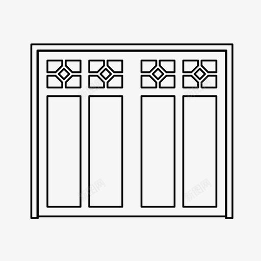 车库门汽车入口图标svg_新图网 https://ixintu.com 停车场 入口 汽车 车库门