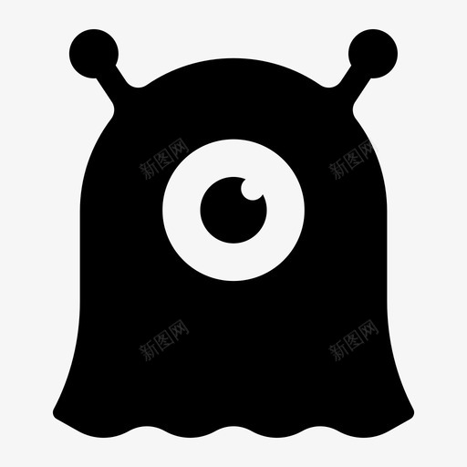 可爱的怪物卡通生物图标svg_新图网 https://ixintu.com 卡通 可爱的怪物 想象 披萨 生物 科幻