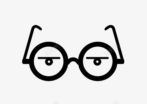 眼镜眼睛眼镜架图标svg_新图网 https://ixintu.com 圆形 看 看到了吗 眼睛 眼镜 眼镜架