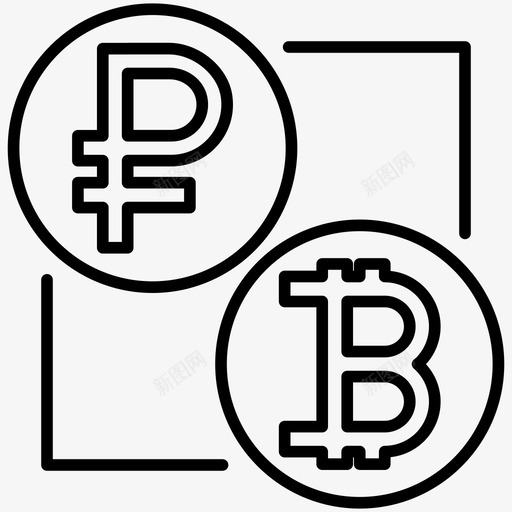 货币兑换财务管理互联网和数字营销线图标svg_新图网 https://ixintu.com 互联网和数字营销线图标 财务管理 货币兑换