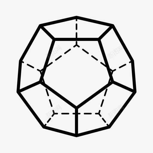 几何图形图形多面体图标svg_新图网 https://ixintu.com 几何不可能的形状 几何图形 图形 多面体 形状