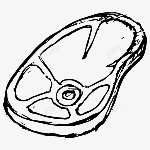肉食物手绘图标svg_新图网 https://ixintu.com 手绘 素描 肉 食物