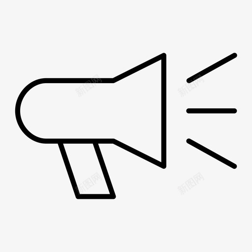 促销广告公告图标svg_新图网 https://ixintu.com 产品推广 促销 公告 广告 扩音器 扬声器