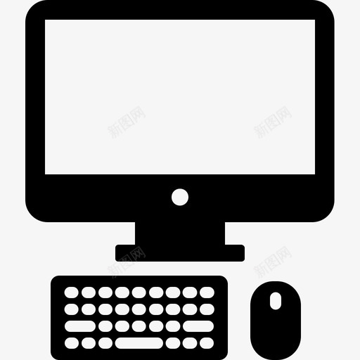 计算机键盘显示器图标svg_新图网 https://ixintu.com 屏幕 显示器 计算机 设备可靠响应 键盘 鼠标