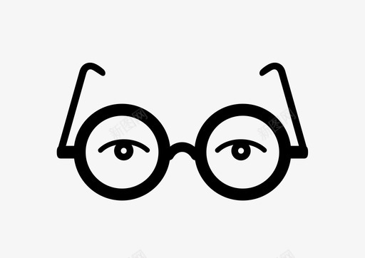 眼镜眼睛眼镜架图标svg_新图网 https://ixintu.com 圆形 看 看到了吗 眼睛 眼镜 眼镜架