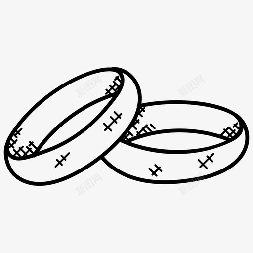 结婚戒指情侣结婚图标svg_新图网 https://ixintu.com 情侣 戒指 爱情和浪漫涂鸦图标 结婚 结婚戒指