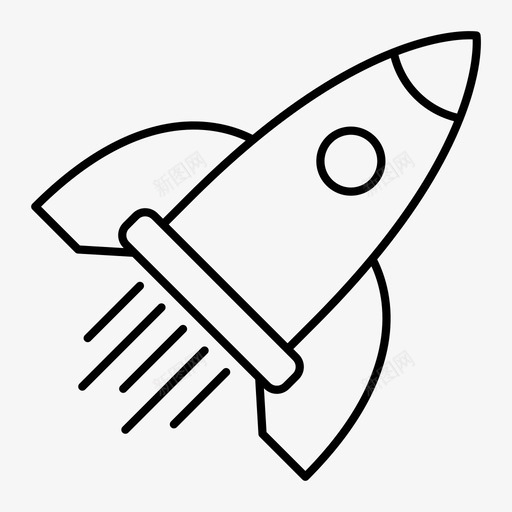 发射快速火箭图标svg_新图网 https://ixintu.com 发射 太空 快速 搜索引擎优化 火箭 购物和零售
