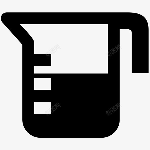 量杯炊具配料图标svg_新图网 https://ixintu.com 水 混合物 炊具 配料 量杯